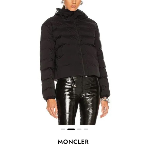MONCLER Matt black down anwar jacket. Short style. - Picture 4 of 11
